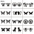 Черные серьги-бабочки из нержавеющей стали для женщин и девушек, модные Мультяшные серьги-бабочки с животными, маленькие серьги-гвоздики, оптовая продажа ювелирных изделий