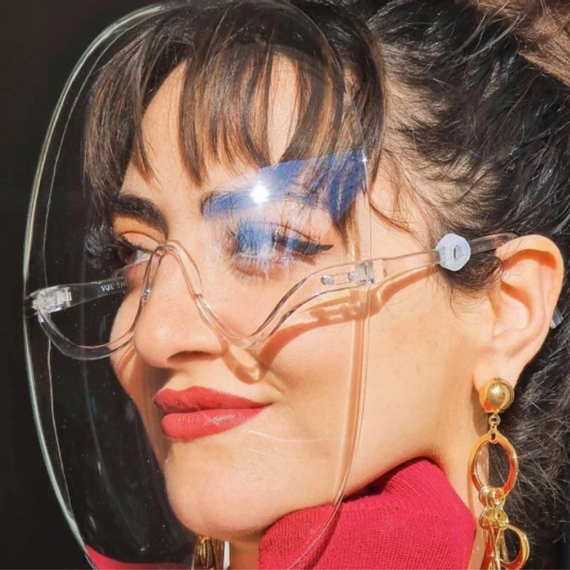 Суперэластичная Прозрачная защитная маска на все лицо HD космическая пластиковый