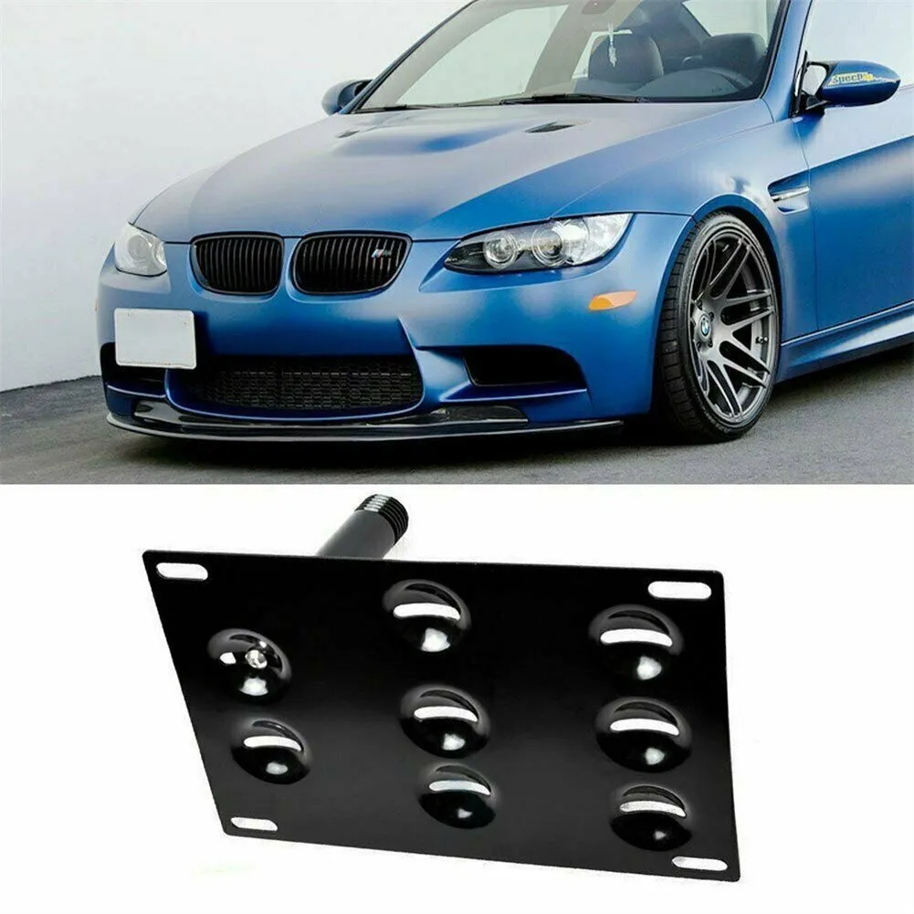 

Car Front Bumper Tow Hook License Plate Mounting Bracket For 1 3 5 Series X5 X6 License Plate Mounting Plate