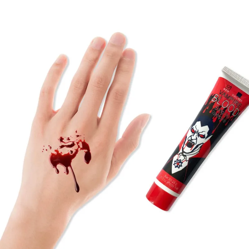 

Искусственная сценическая игрушка для макияжа крови, искусственные игрушки для макияжа крови, детские игрушки для Хэллоуина, вампиры, косп...