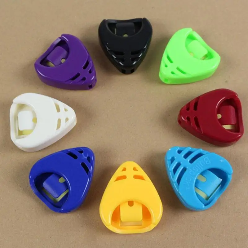 10pcs gitarre picks box durable gitarre picks box halter fall elektrische akustische gitarre teile kunststoff material gitarre zubehör free globa