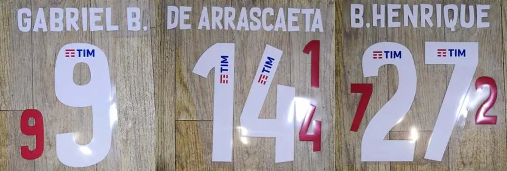 2020 2021 домашний E AUGUSTO GABRIEL B. DE ARRASCAETA B.HENRIQUE nameset патч значок|Заплатки| |