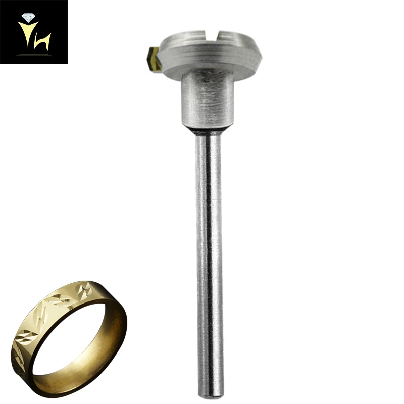 

Very Shiny Effect MCD ( Yellow Colour Diamond ) 125 Degree V Shape Jewelry Flywheel Diamond Tool Jewellery Hammer Tools