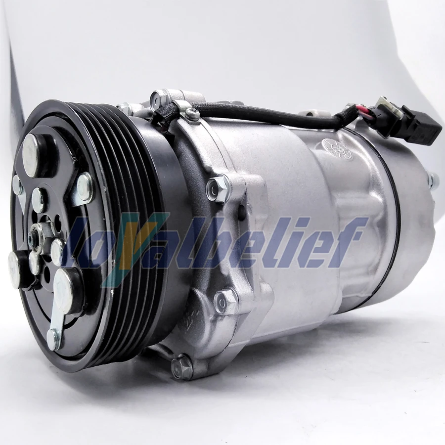 Автомобильный Компрессор кондиционера Sanden SD7V16 для SEAT LEON TOLEDO SKODA OCTAVIA 1996-2010 1J0820803A