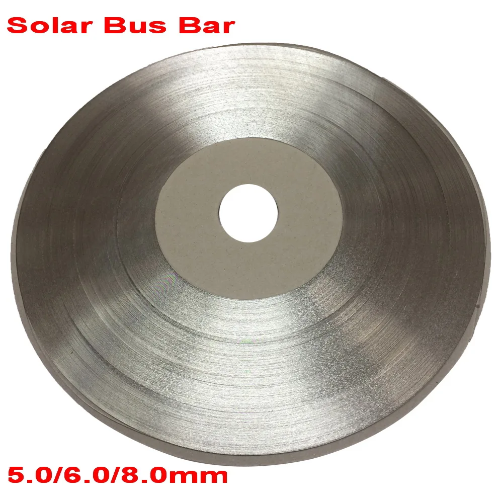 6.0mm 8.0mm 5.0mm solar bus bar Solar Bus Tabbing Wire PV Ribbons For DIY Panel Cells Solder | Электроника
