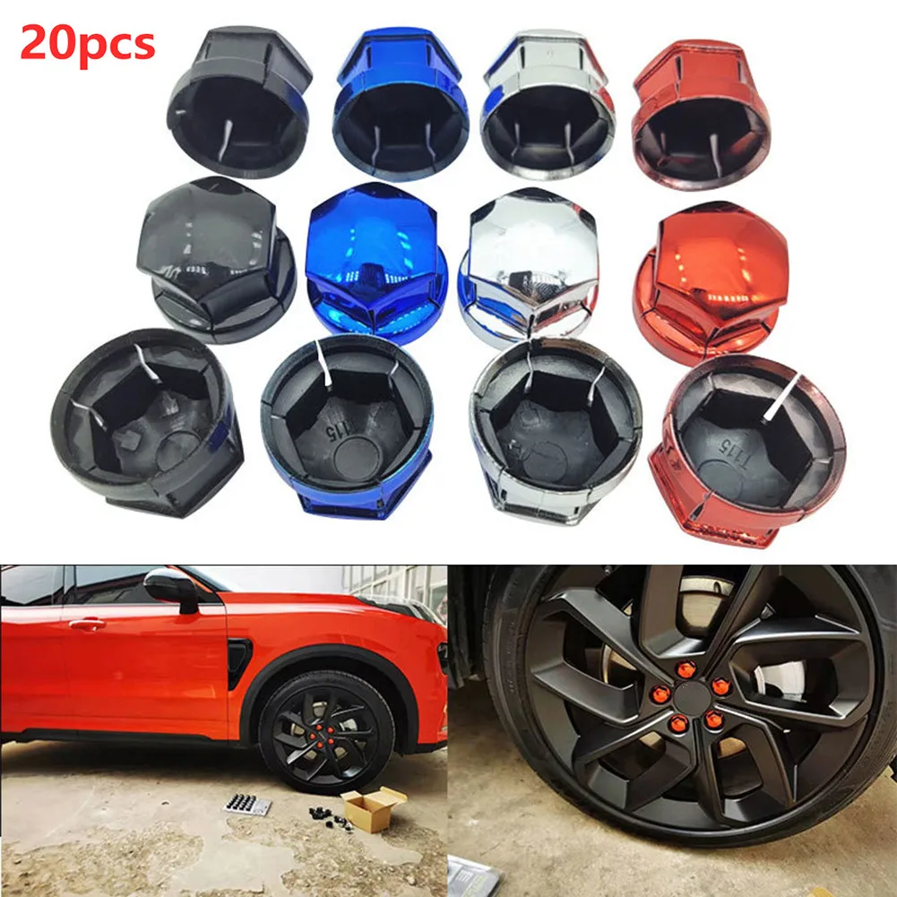 

20pcs Tire Screw Protective Cap Suitable For Geely Volvo Lynk 01020304050609 Tire Screw Protective Cap Decorative Cover T115