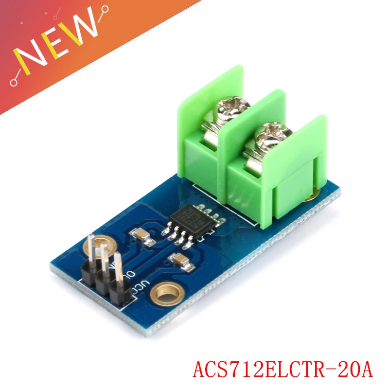 ACS712 20A диапазон Холла текущий сенсор модуль ACS712ELCTR-20A Датчик тока зондирования чип