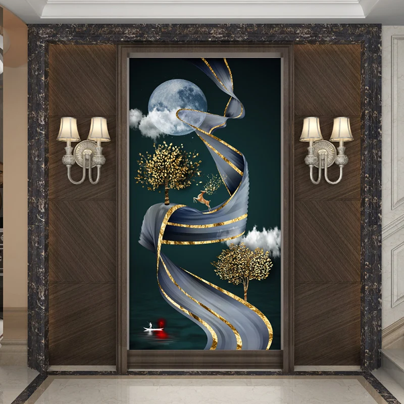 Пользовательские Современные минималистичные Настенные обои 3D для входа в