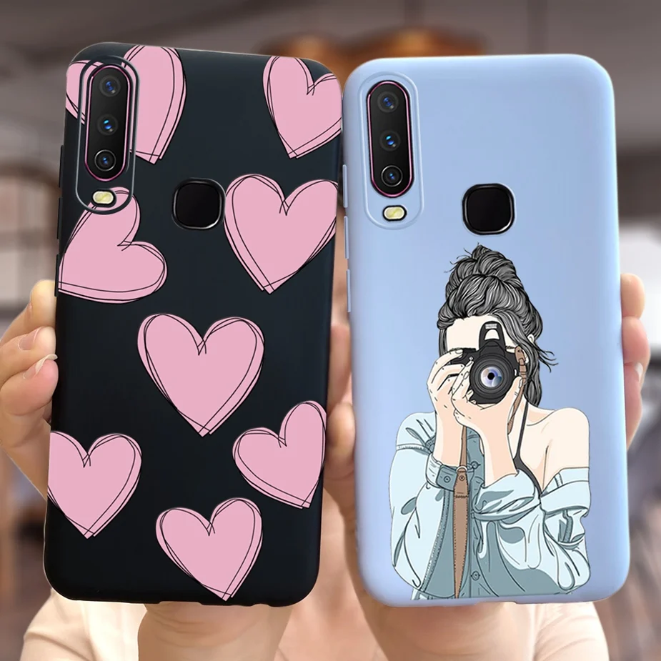 Стильный чехол с цветами и бабочками для Vivo Y12 1904 1940 мягкий силиконовый из ТПУ Y15 Y17