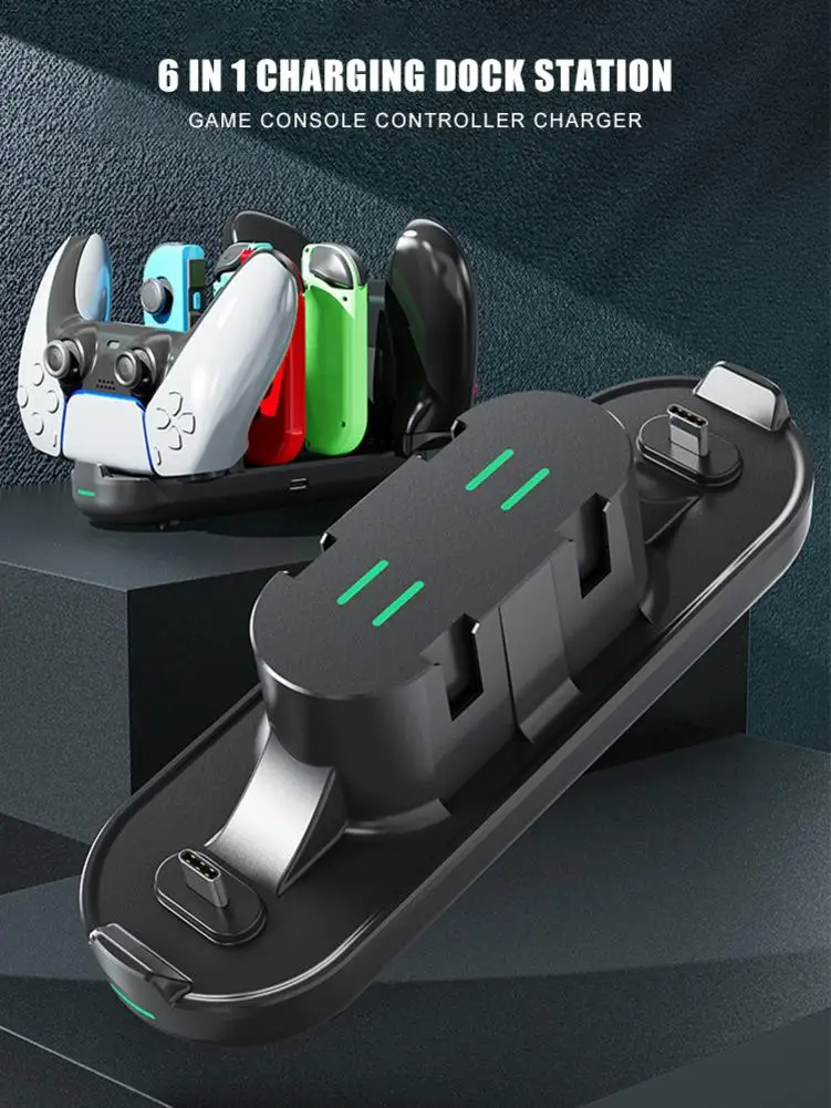 Игровая консоль контроллер зарядное устройство 6 в 1 зарядная док-станция