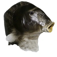 festival celebration toys realistic animal cute latex fish mask for chrismas