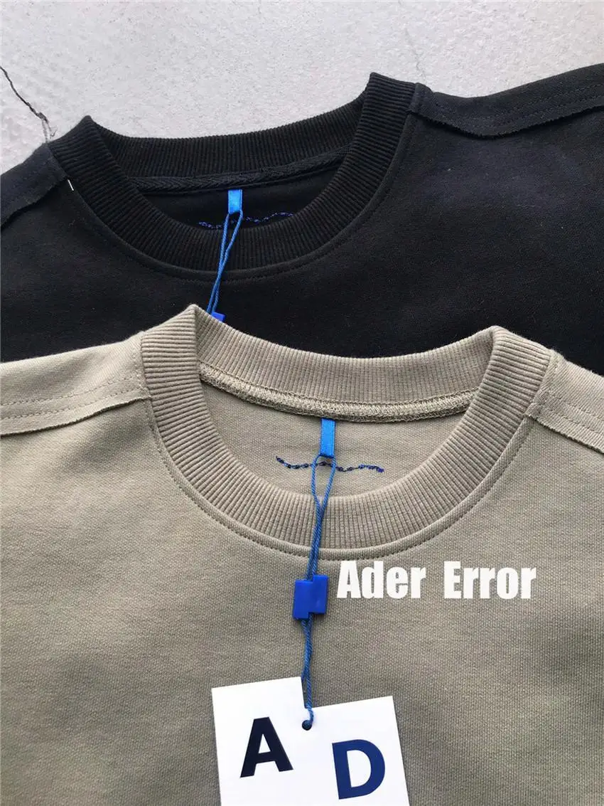 

2020FW Ader Error Sweatshirts Men Women 1:1 Best Quality Adererror Crewneck Pullovers Hoodie harajuku