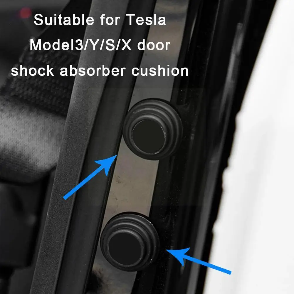 

Model3/y/s/x Door Shock Absorber Buffer Gasket Car Insulation Trunk Pad Car Luminous Accessories Silicone Sound R0F8