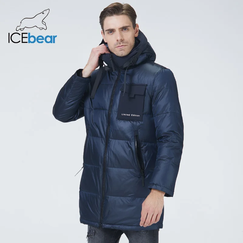 ICEbear 2021 мужская дорожная одежда премиум-класса зимнее пальто с капюшоном модная