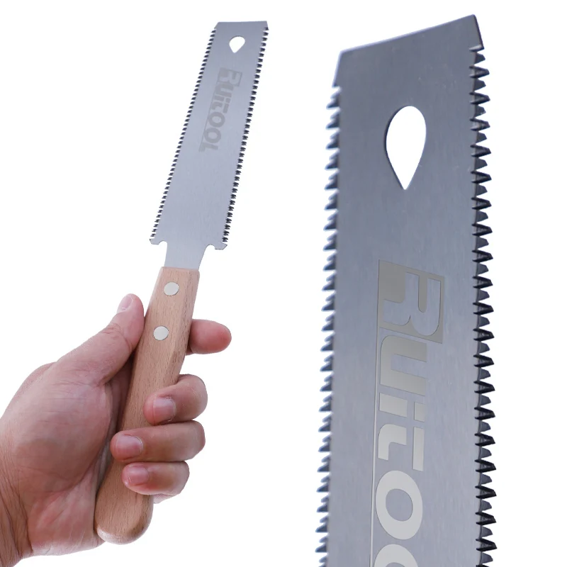 Двухсторонняя японская пила 6 дюймов с ручки из бука SK5 гибкое лезвие 14/17 TPI Flush Cut