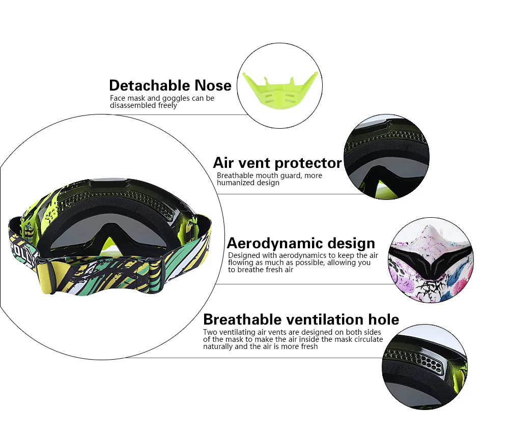 Motocross Goggles Glasses Off-Road ATV Dirt Bike MX Downhill DH Goggles Ski Glasses Motorcycle Goggles Racing Eyewear