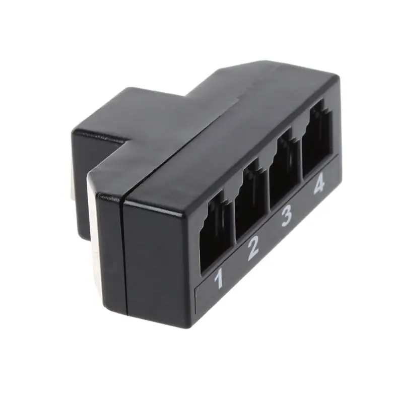 Кабель-переходник RJ11 6P4C мама-4 Ethernet RJ45 8P8C папа F/M | Компьютеры и офис