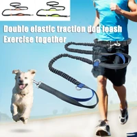 dog running elasticity freely comfortable leashes for dogs supplies adjustable waist ropetraction rope pet dog accessories