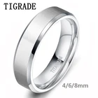 Мужское обручальное кольцо из титана Tigrade 46810 мм