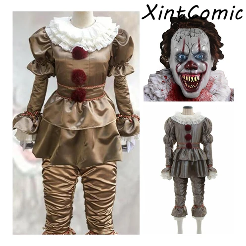 Новый Популярный фильм It: Chapter Two Pennywise маска для косплея клоуна костюмы женщин