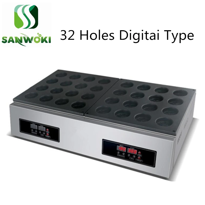 Цифровая Тайваньская круглая машина для торта с 32 отверстиями|Вафельницы и