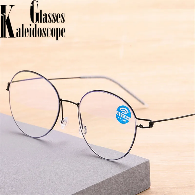 

Anti Blue Light Round Reading Glasses Women Men Vintage Presbyopia Eyeglasses Fashion Reader Prescription Eyewear +1.0 To +4.0