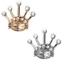 2020 fashion mens brooch retro gothic alloy inlaid rhinestone crown men and women pins jewelry gifts direct sales hot