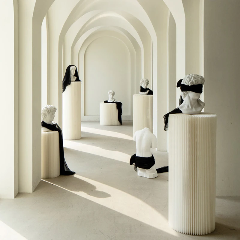 Оригинальная цилиндрическая витрина на заказ полка украшение остров тайчун