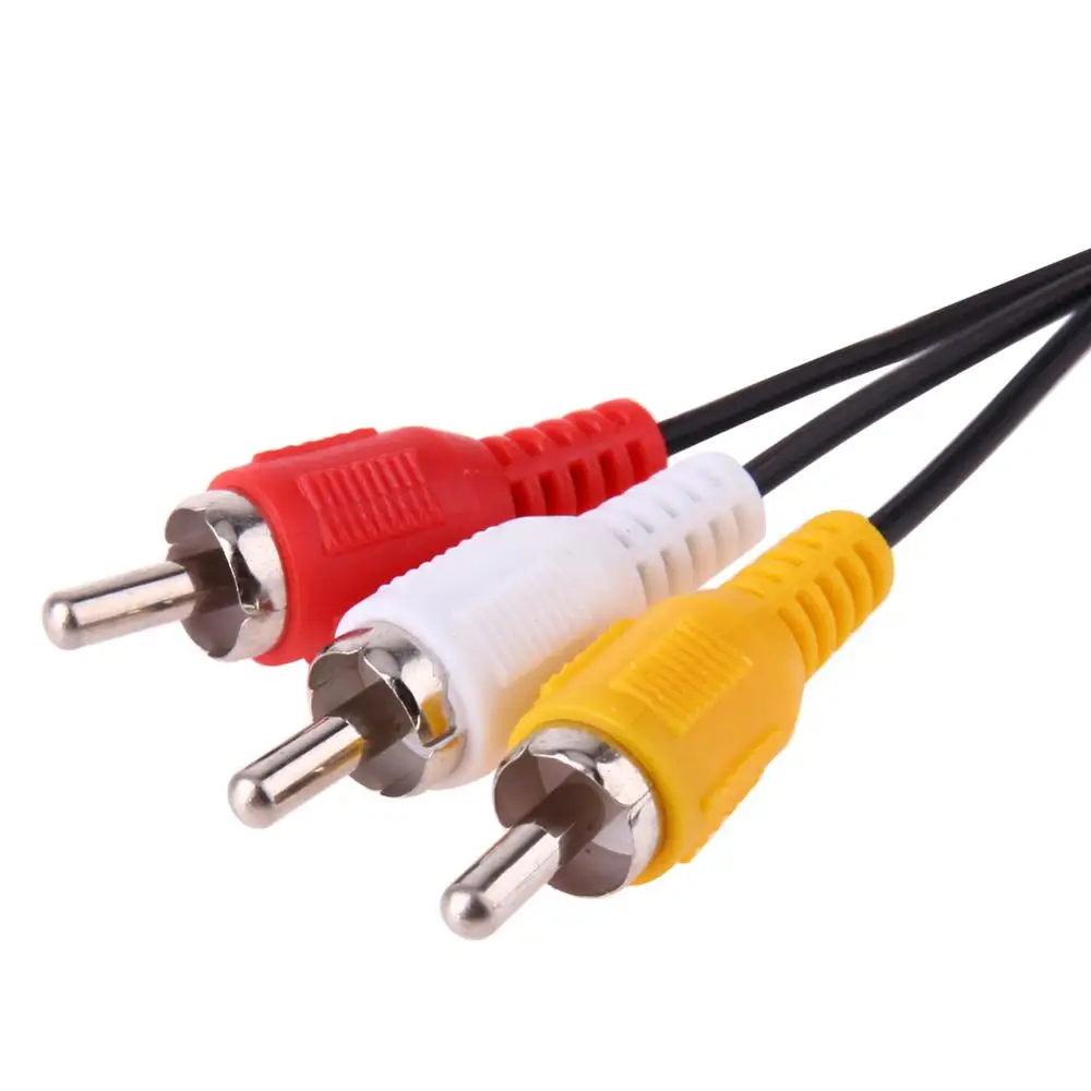 Высококачественный 180 см 6 футов AV TV RCA видео шнур кабель для игрового Куба/для SNES
