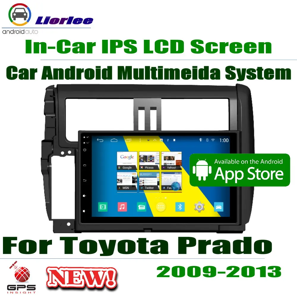 Автомобильный Android плеер 9 &quotIPS ЖК-экран для Toyota Land Cruiser Prado 150 2009-2013 автомобильный
