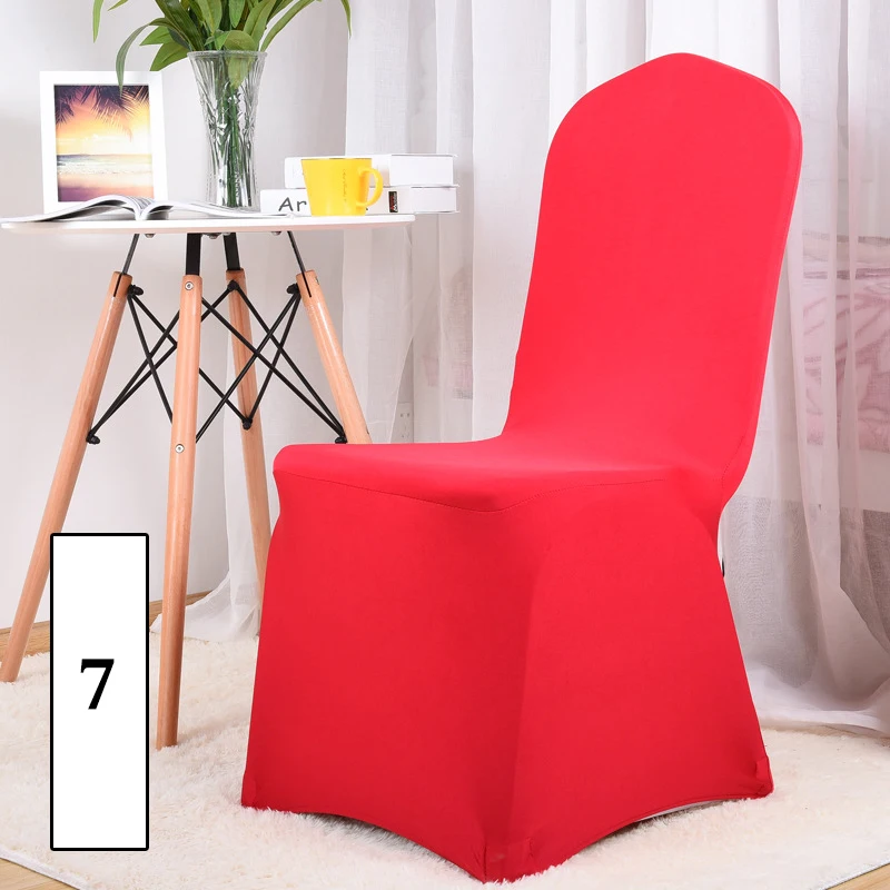 New 2019 Pure color solid big chair cover elastic seat covers stretch high king back Slipcovers for banquet hotel | Дом и сад