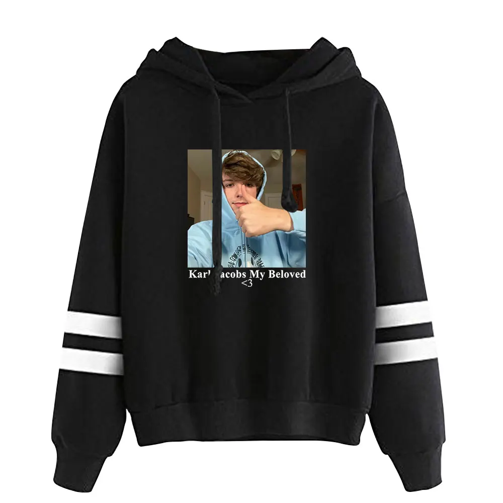 

2021 Karl Jacobs My Beloved spring streetwear cotton hoodie text pattern print loose Harajuku casual all-match Men/Women Clothes