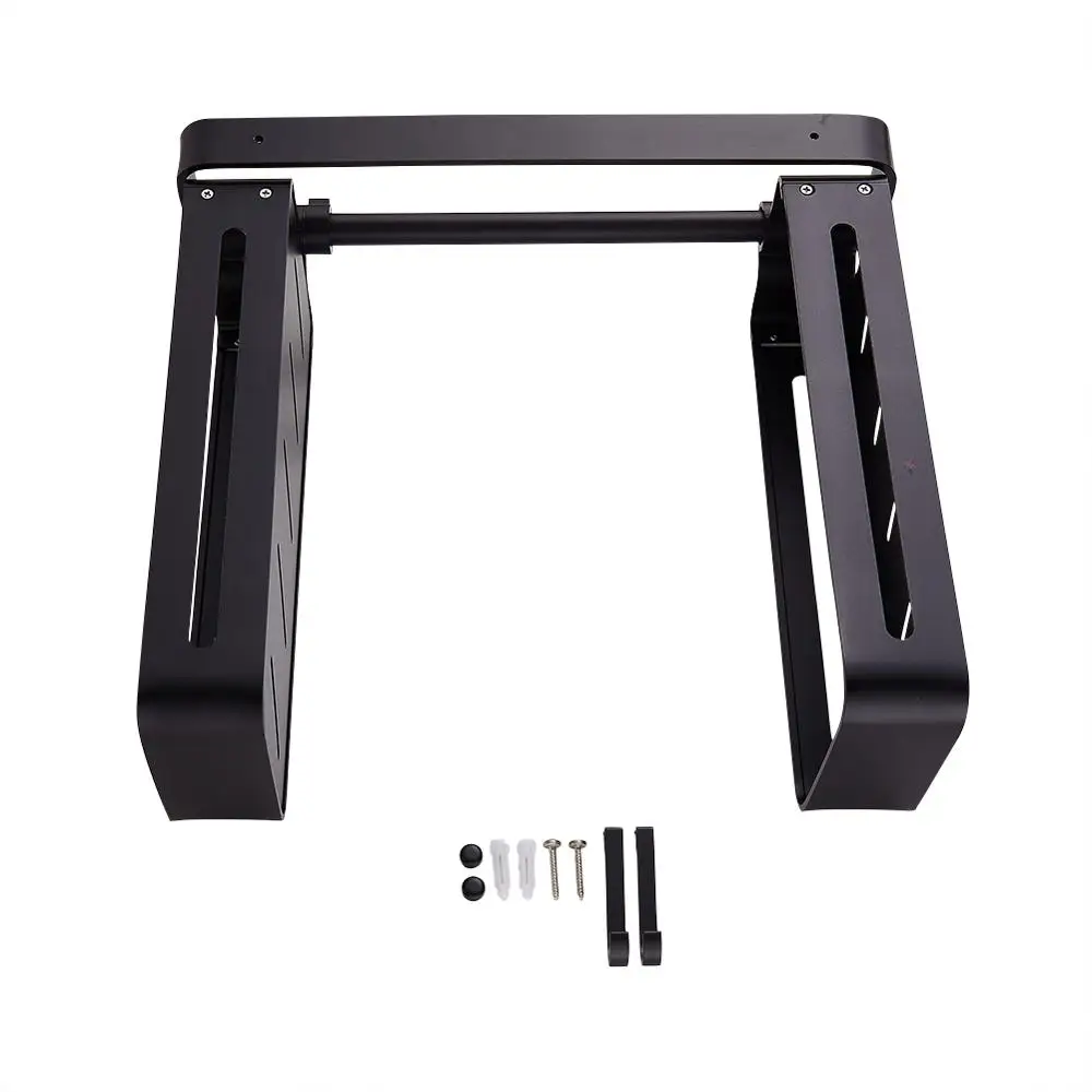 Двухуровневая полка для хранения стойка-органайзер специй с 2 подвесными