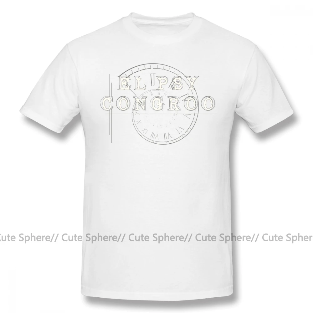 Футболка Steins Gate, El Psy Congroo, Steins Gate, футболка, 100 хлопок, мужские футболки, потрясающие, короткий рукав, большая пляжная Футболка с принтом - Цвет: White