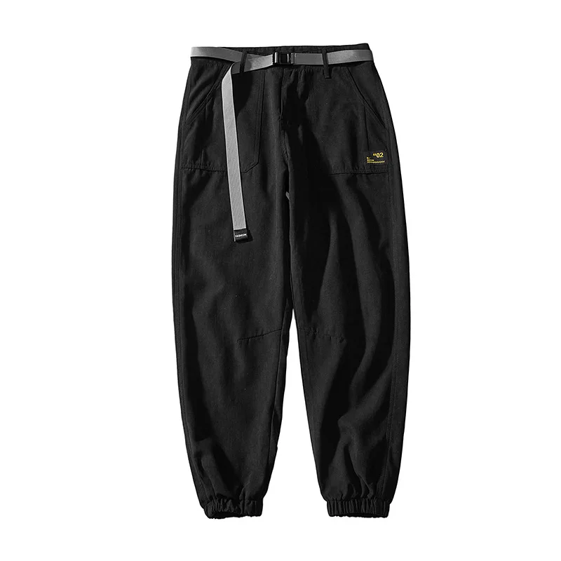 

Ropa De Hombre 2021 Overalls Tide Brand Nine Points Casual Trousers Men's Pants Loose Spring Summer Thin Section Beam Sports