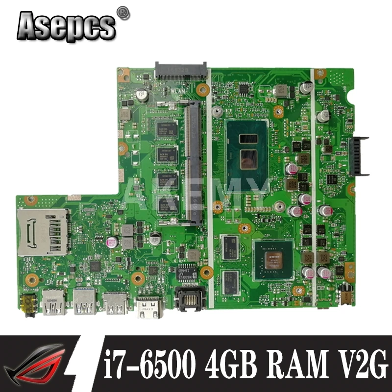 Материнская плата Akemy X541UVK для For Asus X541UJ X541UV X541U F541U R541U материнская ноутбука i7-6500U CPU