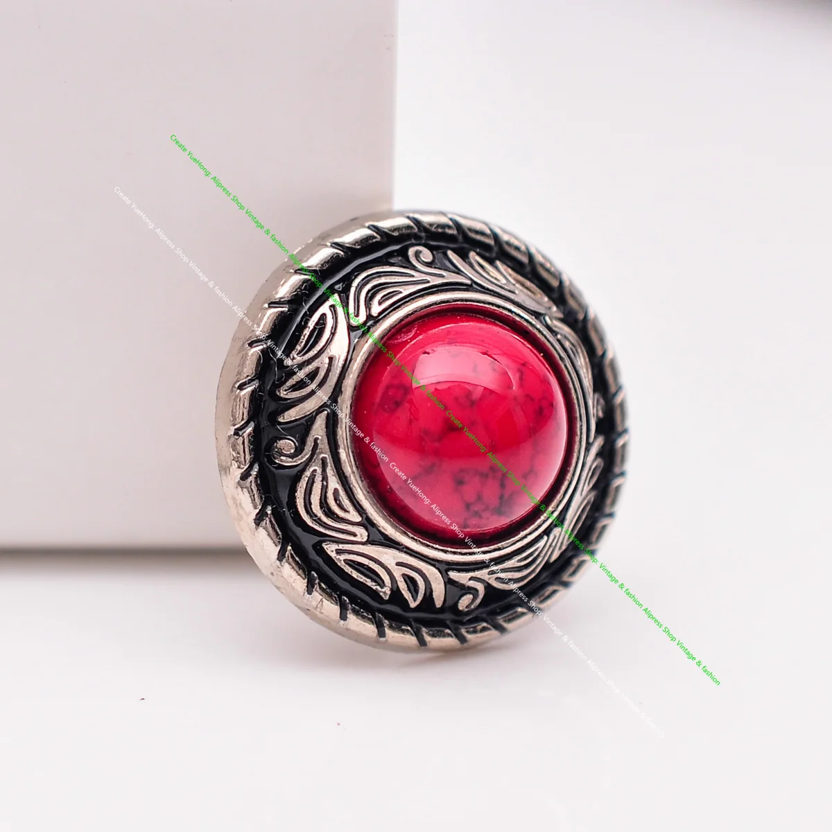 Сделай Сам кожаное ремесло бирюзовый камень винтажная Серебряная Цветочная