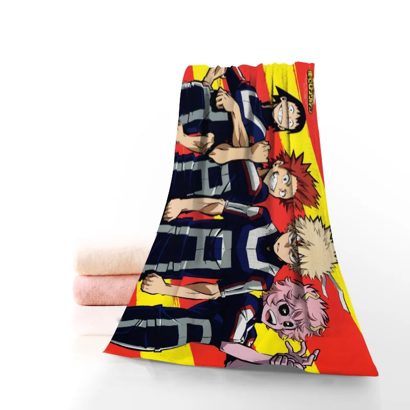 С героями из мультфильма Мой герой академии для ванной Полотенца мочалки