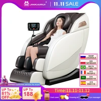 jinkairui luxury zero gravity intelligent full body electric massage chair bluetooth music headrest u shaped pillow lcd touch
