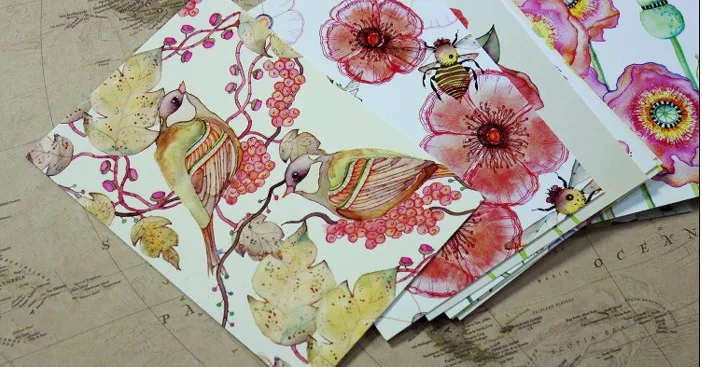 2016 ограниченная по времени открытка s иллюстрация цветы ультра-свежая