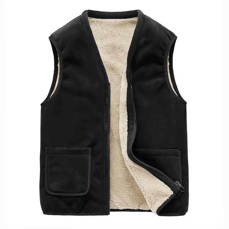

Women's Men Winter Vest Grey Black Teddy imitation cashmere Sports Outdoors Outdoor Recreation Vests Coats