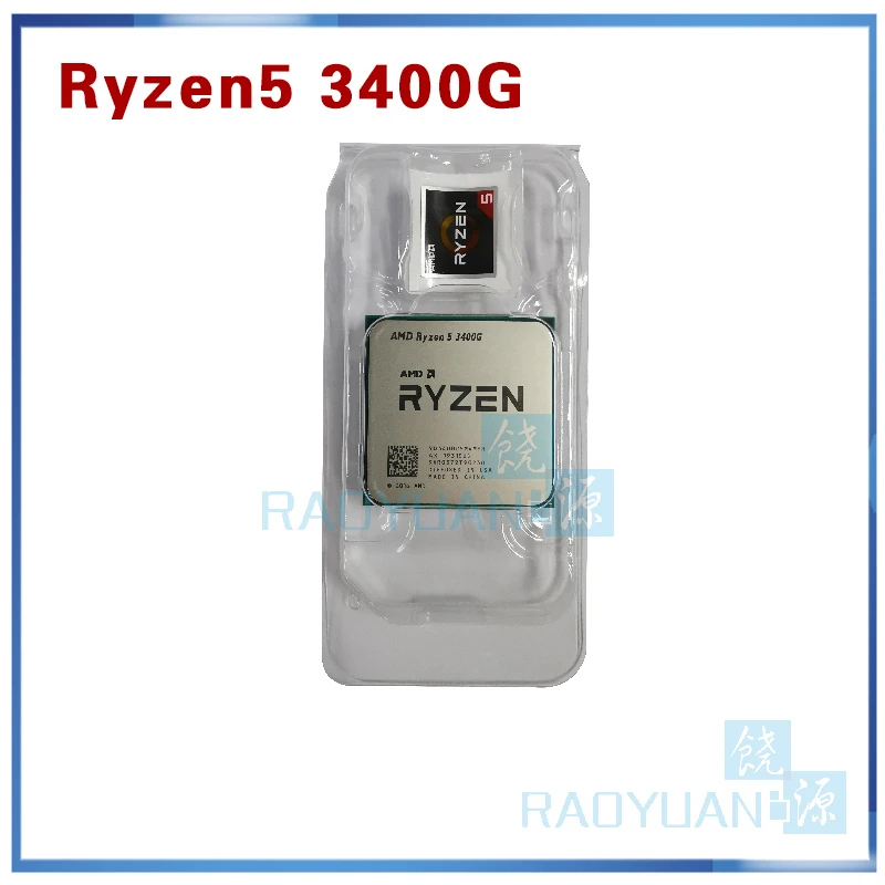Процессор AMD Ryzen 5 3400G R5 3400G 3,7 GHz четырехъядерный Восьмиядерный процессор 65W процессор YD3400C5M4MFH разъем AM4 без вентилятора