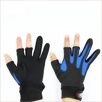 1 pair anti slip fishing gloves anti cut 3 fingers cuts sports equipment angling gloves men women outdoor shock proof wind proof