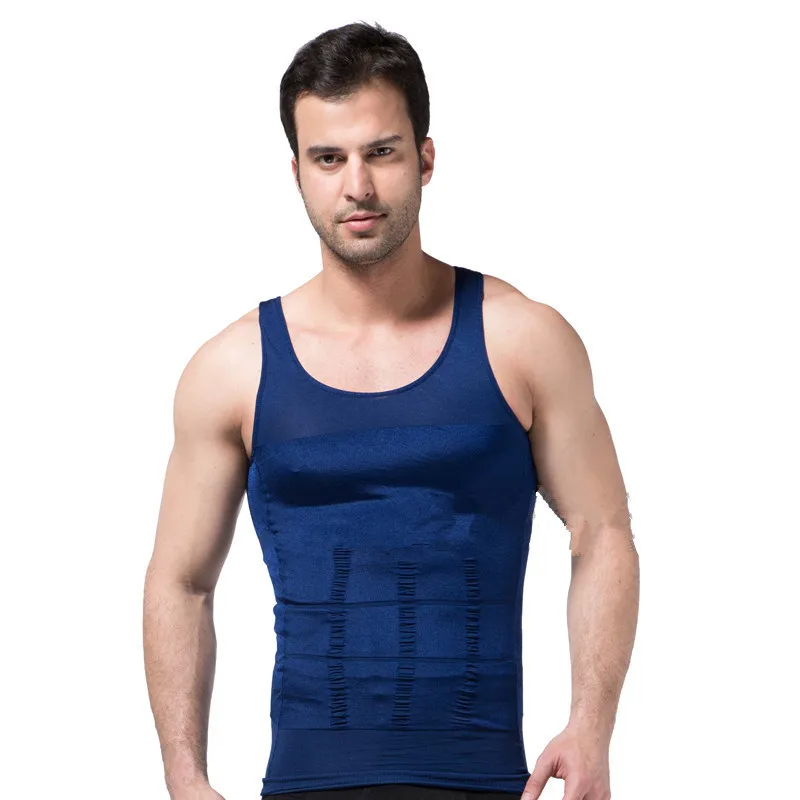 Компрессионный жилет для мужчин утягивающее белье талии и живота облегающее