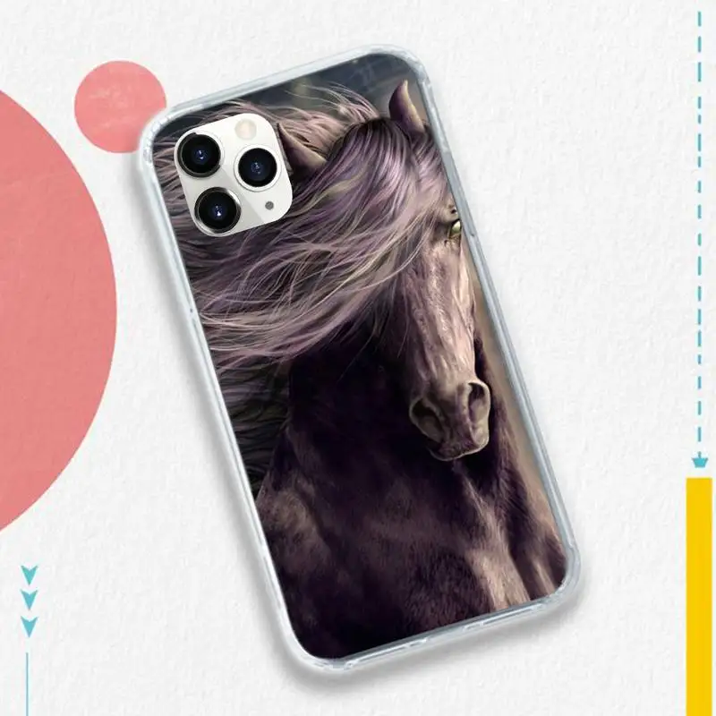

Horse Running Steed high quality Phone Case for iPhone 11 12 pro XS MAX 8 7 6 6S Plus X 5S SE 2020 XR