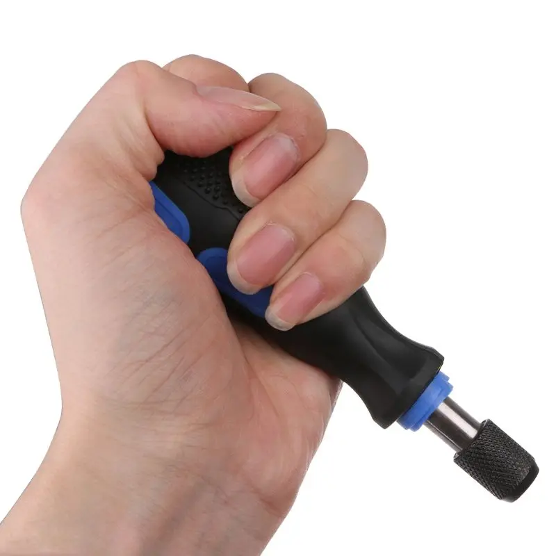 

Multi-function 1/4\" 6.35mm Non-slip Dismountable Screwdriver Handle With Soft Rubber