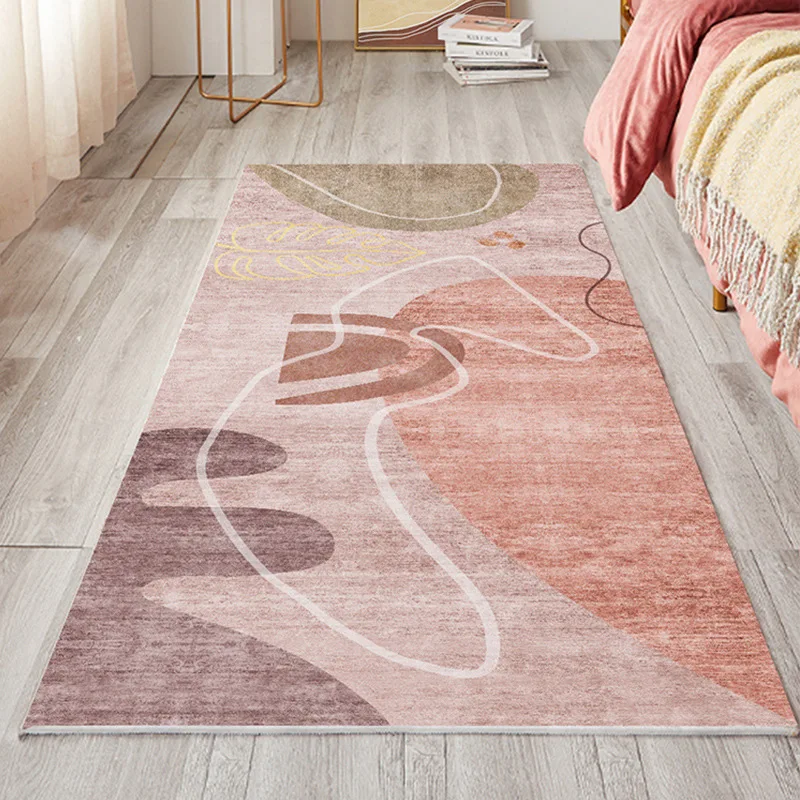 

Short Shaggy Girls Bedroom Carpet Modern Bedside Area Rug Nordic Carpet Living Room Mat Kids Floor Rug Anti-skid Soft Play