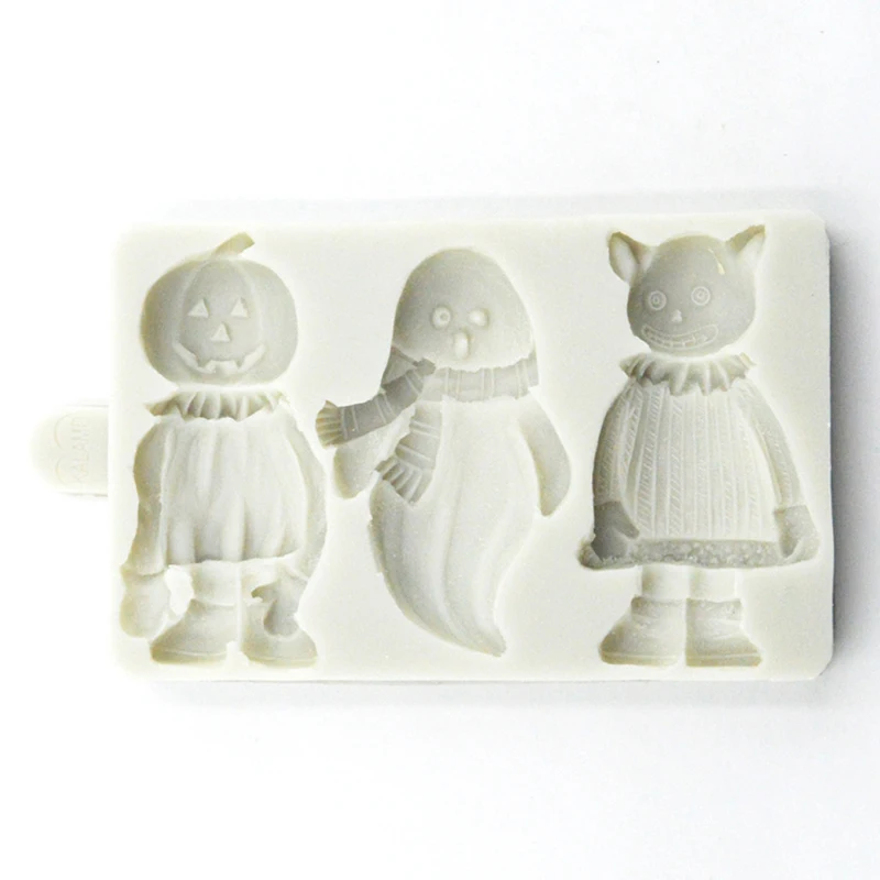 Силиконовая форма для торта на Хэллоуин скелет тыква демон клоун узор шоколадные