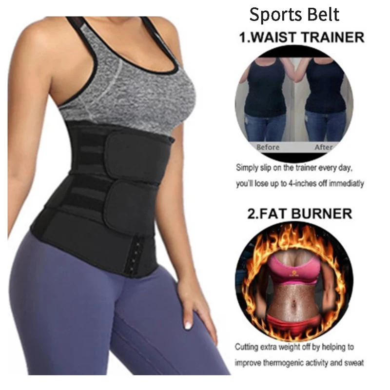 

Shaperwear Waist Trainer Neoprene Belt Weight Loss Cincher Body Shaper Tummy Control Strap Slimming Sweat Fat Burning Belt