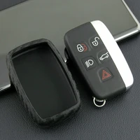 cover fob holder car key case matte black wear resisting accessories carbon fiber